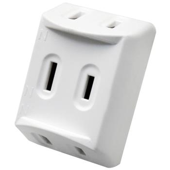 【威電】4入組CB-2032 高耐熱 三面插座 (臺灣製造 1650W 15A 125VAC)