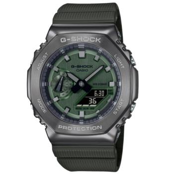 CASIO G-SHOCK 經典八角形雙顯時尚腕錶 GM-2100B-3A