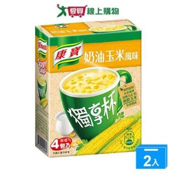 康寶 奶油風味獨享杯玉米(18G/4包)【兩入組】【愛買】