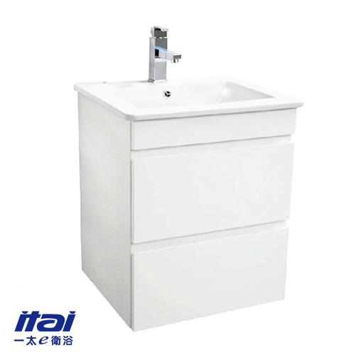 【ITAI 一太】抽屜式收納-PVC防水臉盆浴櫃組(不含龍頭)