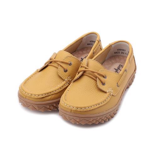 BABYLON 牛皮厚底帆船鞋 黃 女鞋 鞋全家福