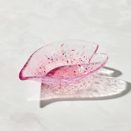 有種創意 - 日本富硝子 - 手作浮世花舞小缽 - 緋紅 