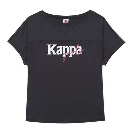 KAPPA義大利 舒適時尚女短袖針織圓領T恤 黑 32191YW005