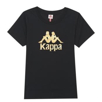 KAPPA義大利 舒適時尚女短袖針織圓領T恤 黑 32191XW005