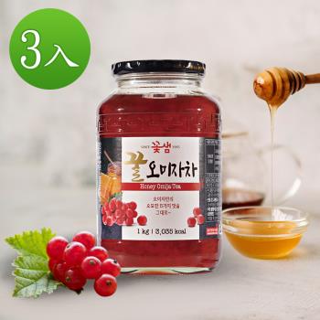 【韓味不二】3罐組-花泉蜂蜜五味子茶1kg-韓國進口