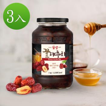 【韓味不二】3罐組-花泉蜂蜜紅棗茶1kg-韓國進口