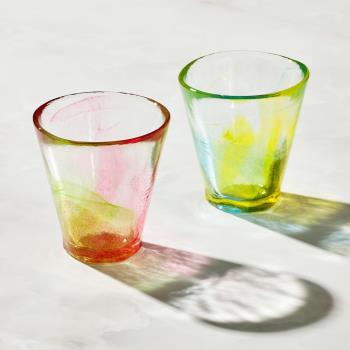 有種創意 - 日本富硝子 - 手作夏日六角冰晶杯 - 對杯組 (2件式) - 170ml