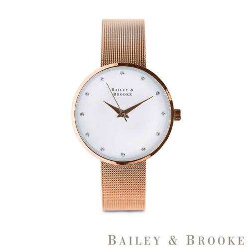 【Bailey & Brooke】限量2折 愛爾蘭精品 頂級時尚手錶 全新專櫃展示品(117013)                  