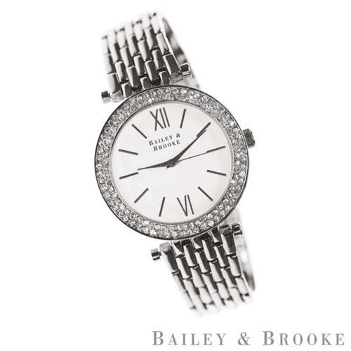 【Bailey & Brooke】限量2折 愛爾蘭精品 頂級水晶鑽手錶 全新專櫃展示品(116511)                  