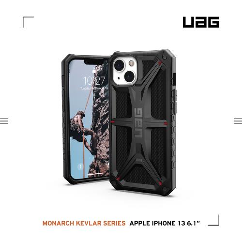 UAG iPhone 13 頂級(特仕)版耐衝擊保護殼-軍用黑