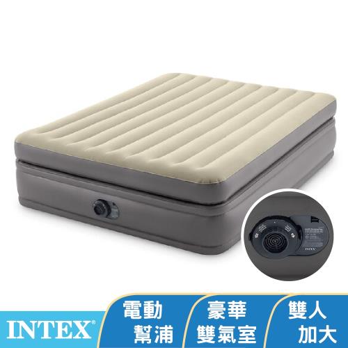 INTEX 豪華雙氣室加高雙人加大充氣床墊-寬152x高51cm (64163ED)