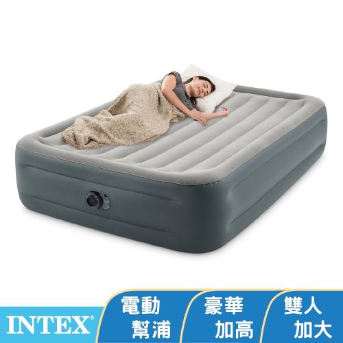 INTEX 豪華加高雙人加大充氣床墊-寬152x高46cm (64125ED)