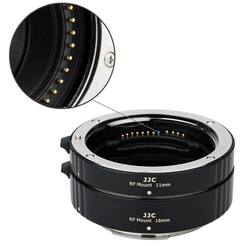 JJC佳能副廠Canon自動對焦近攝環AET-CRFII近攝接寫環(11mm+16mm;TTL測光可)適EOS-R相機RF鏡頭MACRO微距