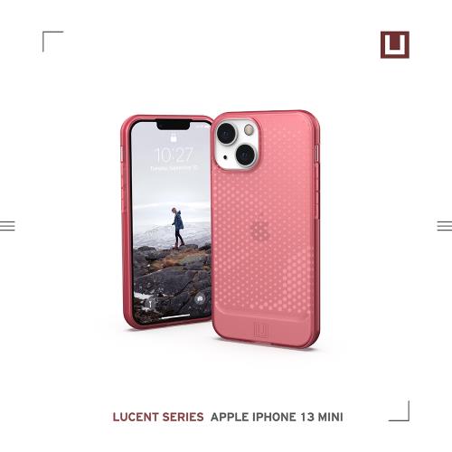 [U] iPhone 13 mini 耐衝擊保護殼-亮透紅