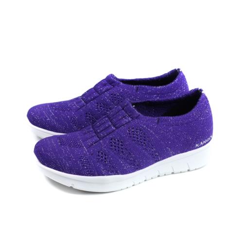 KANGOL 運動鞋 懶人鞋 女鞋 紫色 針織 6952240151 no203
