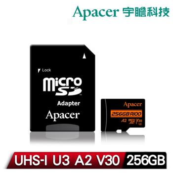 Apacer 宇瞻 256GB MicroSDXC UHS-I U3 A2 V30記憶卡