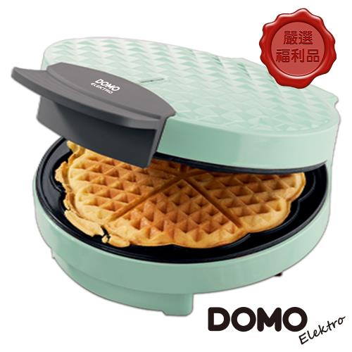 【DOMO】菱格紋鬆餅機DM9007WT(愛心造型)-福利品