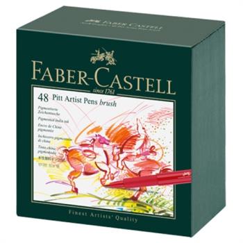 德國Faber-Castell PITT防水48色藝術筆(Brush)