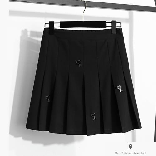 麗質達人 - 72321黑色百摺裙