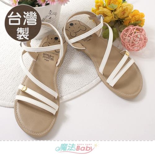 魔法Baby 女鞋 台灣製迪士尼小熊維尼授權正版時尚涼鞋~sd3290