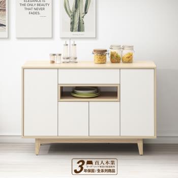 日本直人木業-STAR北歐風系統板120公分廚櫃