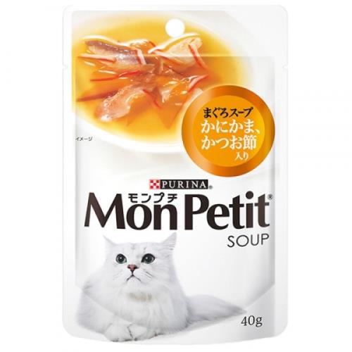 MonPetit貓倍麗 鰹魚極品上湯40g*12入組_(貓餐包) 
