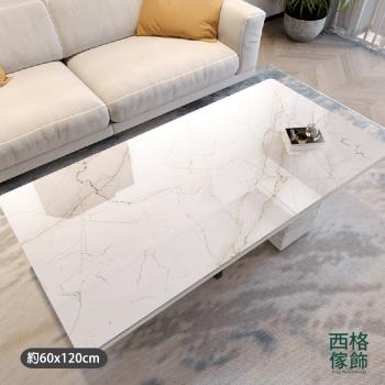 北歐大理石紋軟玻璃桌墊60x120cm(桌布餐桌墊PVC)