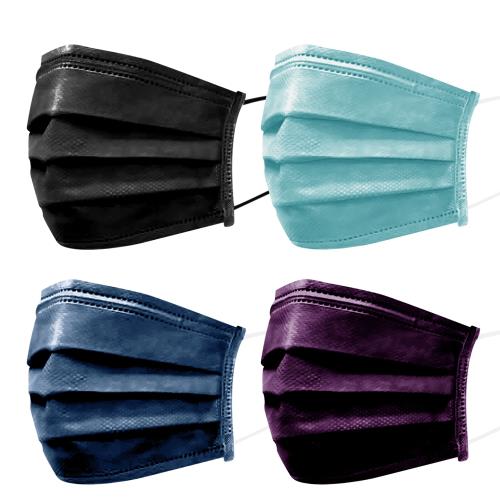 【舒適久】成人用 未滅菌 醫療口罩50入/盒 薄荷藍(每盒附口罩帶1個)