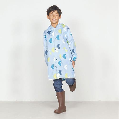 日本Wpc. 悠遊鳥M 空氣感兒童雨衣/防水外套 附收納袋(95-120cm)