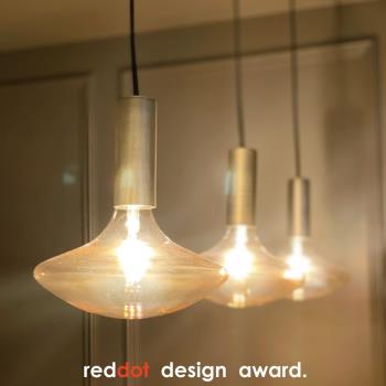 德國紅點設計獎 造型LED燈絲燈泡 4.5W E27 2200K橘光 可調光