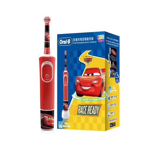 德國百靈Oral-B-充電式兒童電動牙刷D100-KIDS(Cars)