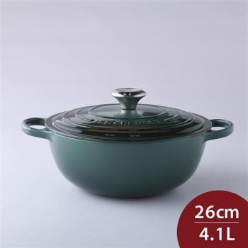 Le Creuset 琺瑯鑄鐵典藏媽咪鍋 26cm 4.1L 綠光森林 法國製