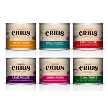 紐西蘭 CRIUS 克瑞斯無穀貓用主食餐罐 六種口味可選 (175g/24罐)
