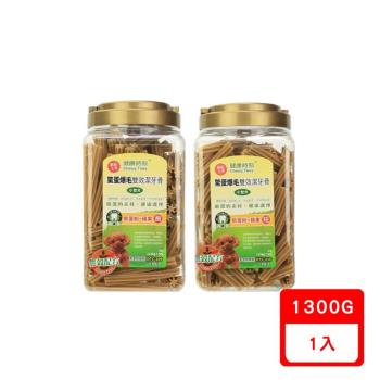 健康時刻-Chewy Time 鱉蛋爆毛雙效潔牙骨 桶裝 1300g(下標數量2+贈神仙磚)