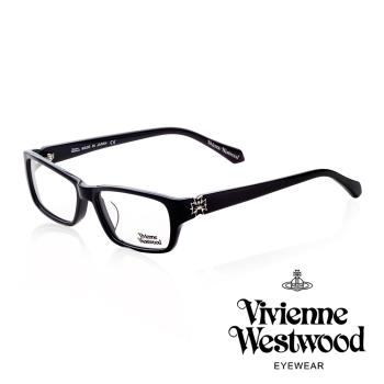 【Vivienne Westwood】十字土星環個性款光學眼鏡(黑 VW261_01)