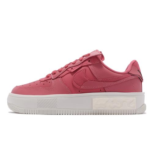 Nike 休閒鞋Air Force 1 Fontanka 女鞋經典款React避震舒適穿搭皮革粉