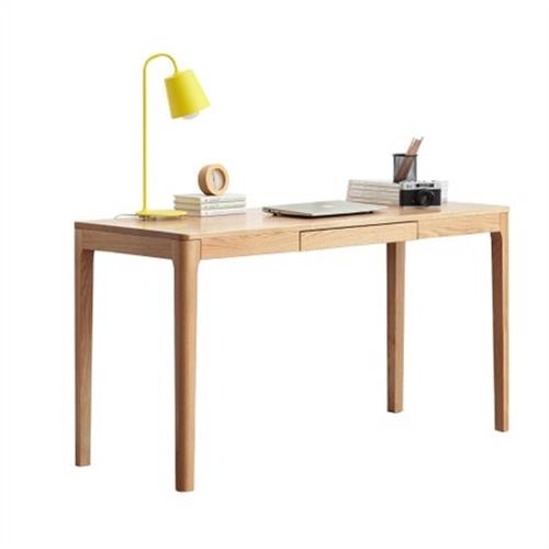 【hoi! 好好生活】源氏木語西雅圖橡木單抽0.8M書桌 Y90X02-原木色
