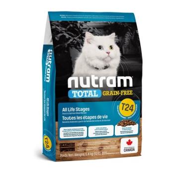 加拿大NUTRAM紐頓-T24無穀全能系列-鮭魚+鱒魚挑嘴全齡貓 2kg(4.4lb) (NU-10291)