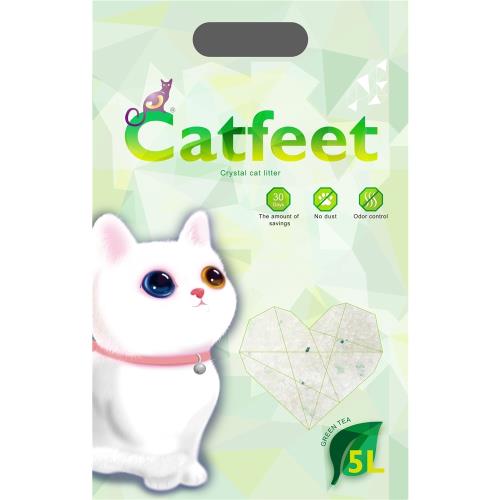 CAT FEET消臭水晶貓砂 5L(三入組)