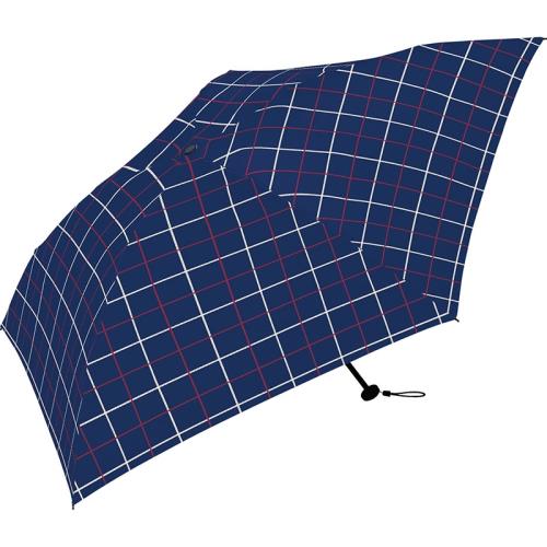 日本KIU Air-Light Large 48077 窗格紋 空氣感 130g 摺疊/抗UV晴雨傘 雨傘