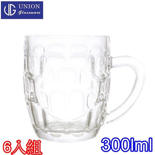泰國UNION glassware玻璃桶式拿鐵杯300cc-六入組