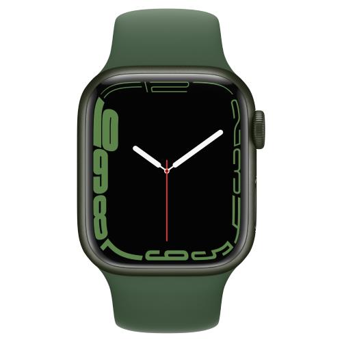 Apple Watch S7 GPS 41mm 綠色鋁金屬錶殼+三葉草色運動錶帶|會員獨享好