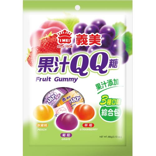 【義美】寶吉果汁QQ糖(綜合)88g