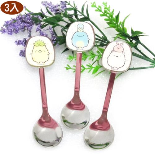 角落生物不鏽鋼湯匙兒童湯匙3入 SG68612【卡通小物】