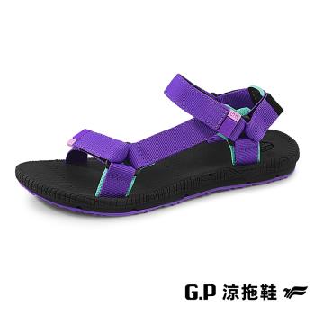 G.P 女款Charm撞色織帶涼鞋G1674W-紫色(SIZE:36-39 共三色)