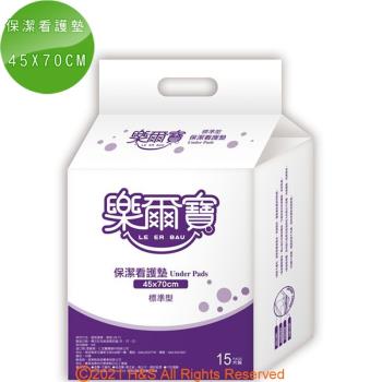 【樂爾寶】保潔看護墊 產褥墊 寵物也適用45*70CM(15片X12 包/箱)