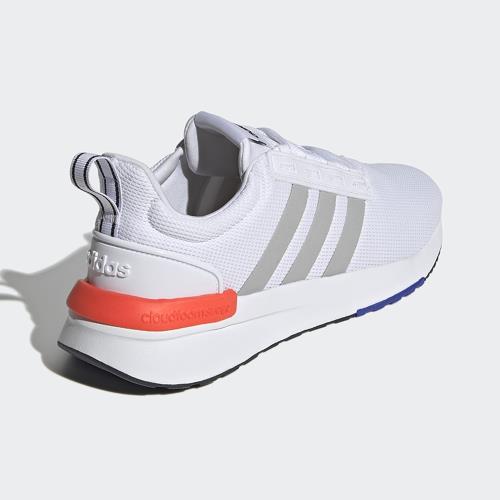 Adidas RACER TR21 男鞋慢跑休閒網布透氣白灰【運動世界】GZ8191|慢跑鞋|ETMall東森購物網