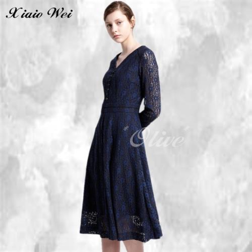 CHENG DA 秋冬專櫃精品時尚長袖洋裝NO.258137(出清款)