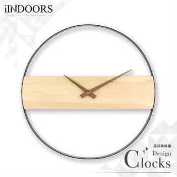 【iINDOORS】Loft 設計時鐘-淺木胡桃40cm