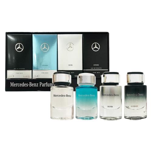  Mercedes-Benz 賓士 男性淡香水小香禮盒7MLX4入組(紳雅經典/輕晨曙光/銀輝幻羽/極緻經典)